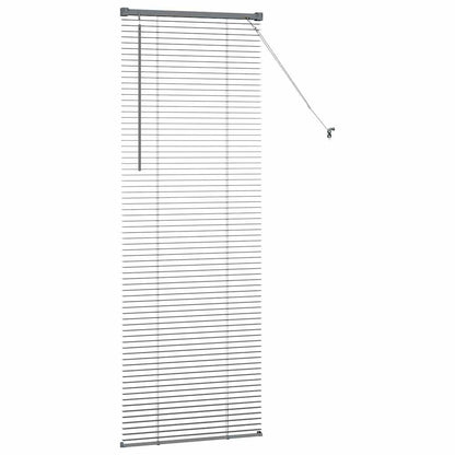 Raam Blind met gordijnen Anders Donkergrijs 80 x 130 cm Aluminium