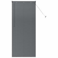 Raam Blind met gordijnen Anders Donkergrijs 80 x 130 cm Aluminium