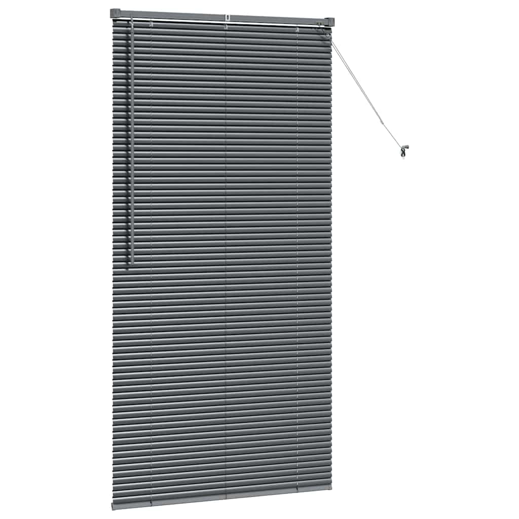 Raam Blind met gordijnen Anders Donkergrijs 85 x 175 cm Aluminium