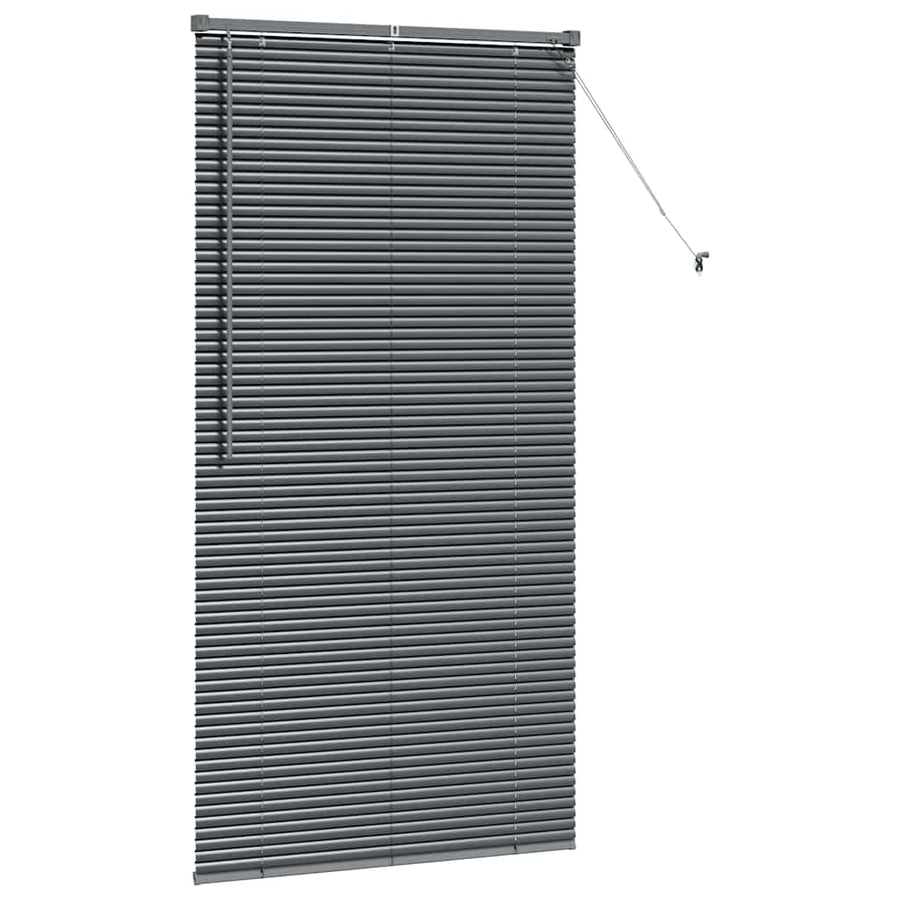 Raam Blind met gordijnen Anders Donkergrijs 85 x 175 cm Aluminium
