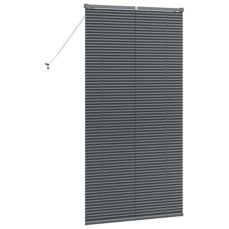 Raam Blind met gordijnen Anders Donkergrijs 85 x 175 cm Aluminium