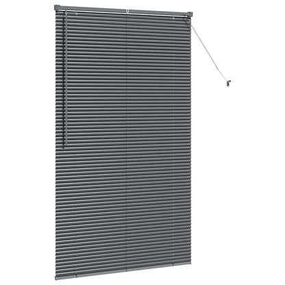 Raam Blind met gordijnen Anders Donkergrijs 100 x 175 cm Aluminium