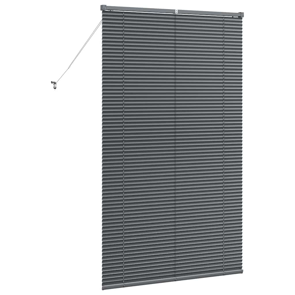 Raam Blind met gordijnen Anders Donkergrijs 100 x 175 cm Aluminium
