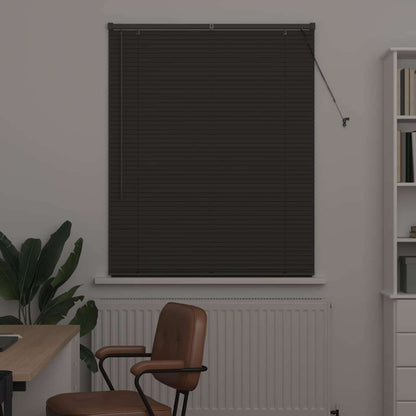 Raam Blind met gordijnen Anders Donkergrijs 105 x 175 cm Aluminium