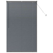 Raam Blind met gordijnen Anders Donkergrijs 105 x 175 cm Aluminium
