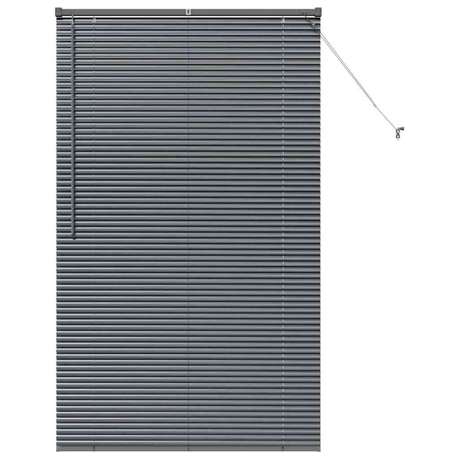 Raam Blind met gordijnen Anders Donkergrijs 105 x 175 cm Aluminium