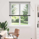 Venetian Blinds Dark Grey 175 x 110 cm Aluminium