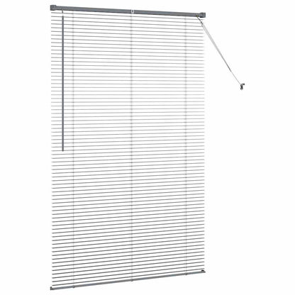 Raam Blind met gordijnen Anders Donkergrijs 80 x 130 cm Aluminium