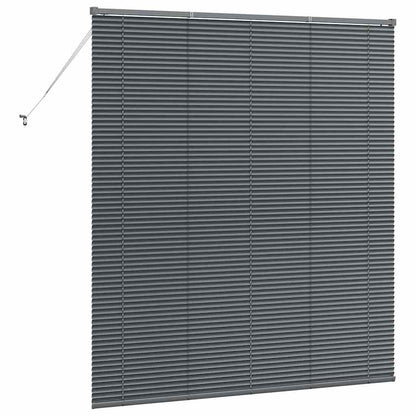 Raam Blind met gordijnen Anders Donkergrijs 80 x 130 cm Aluminium