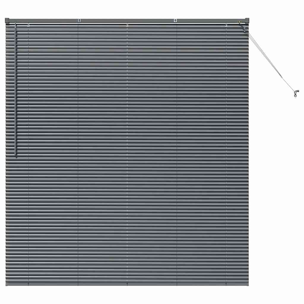 Raam Blind met gordijnen Anders Donkergrijs 80 x 130 cm Aluminium