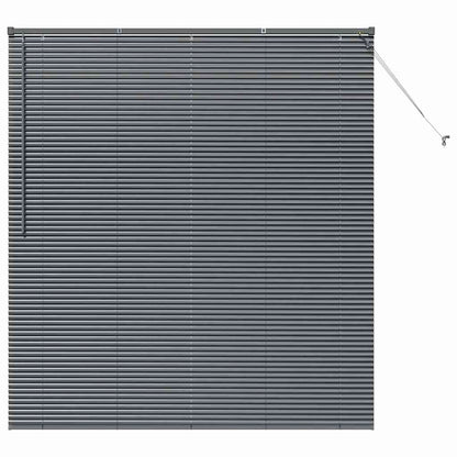 Raam Blind met gordijnen Anders Donkergrijs 80 x 130 cm Aluminium