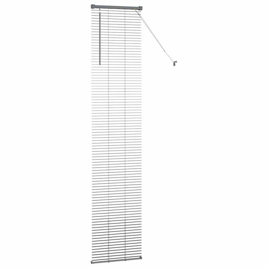 Raam Blind met gordijnen Anders Donkergrijs 80 x 130 cm Aluminium