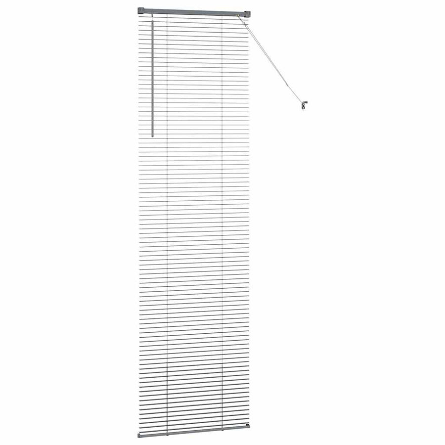 Raam Blind met gordijnen Anders Donkergrijs 80 x 130 cm Aluminium