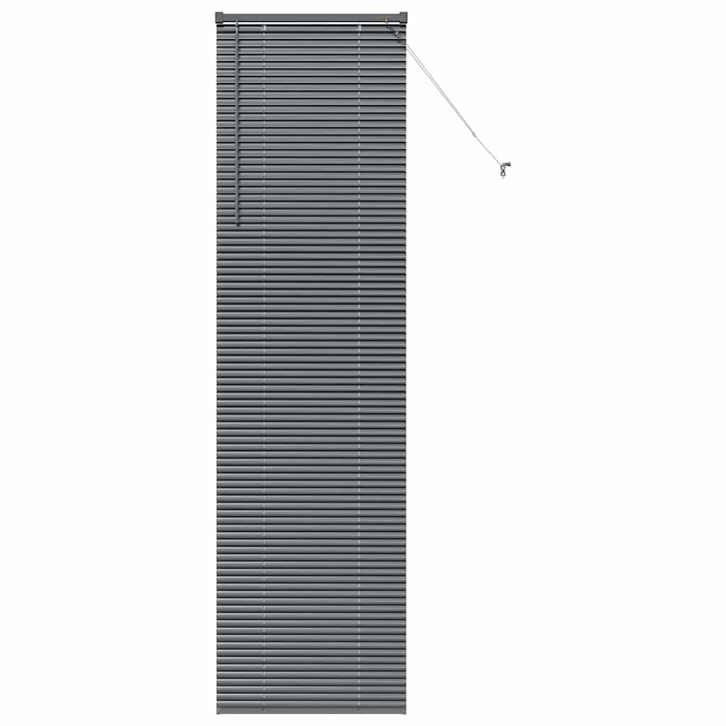 Raam Blind met gordijnen Anders Donkergrijs 80 x 130 cm Aluminium