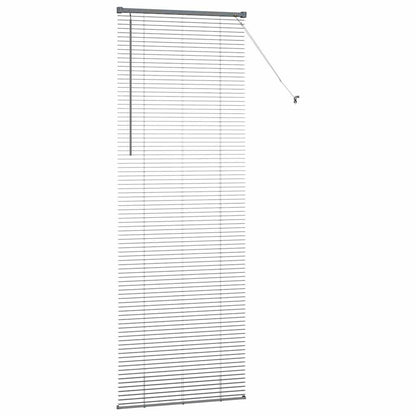 Raam Blind met gordijnen Anders Donkergrijs 80 x 130 cm Aluminium