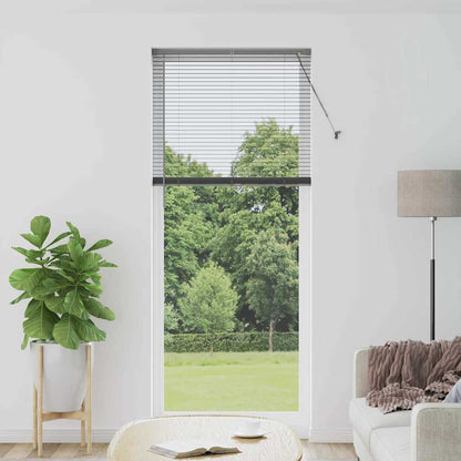Raam Blind met gordijnen Anders Donkergrijs 80 x 130 cm Aluminium