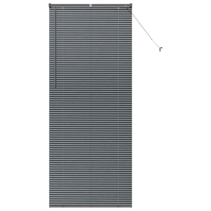 Raam Blind met gordijnen Anders Donkergrijs 80 x 130 cm Aluminium