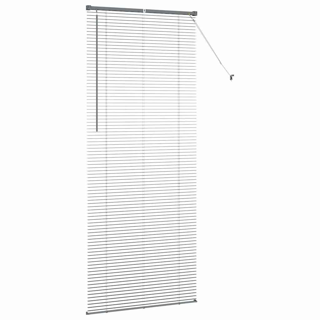 Raam Blind met gordijnen Anders Donkergrijs 90 x 220 cm Aluminium