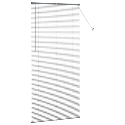 Raam Blind met gordijnen Anders Donkergrijs 100 x 220 cm Aluminium