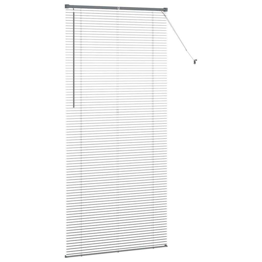 Raam Blind met gordijnen Anders Donkergrijs 100 x 220 cm Aluminium