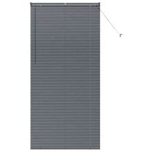 Raam Blind met gordijnen Anders Donkergrijs 100 x 220 cm Aluminium