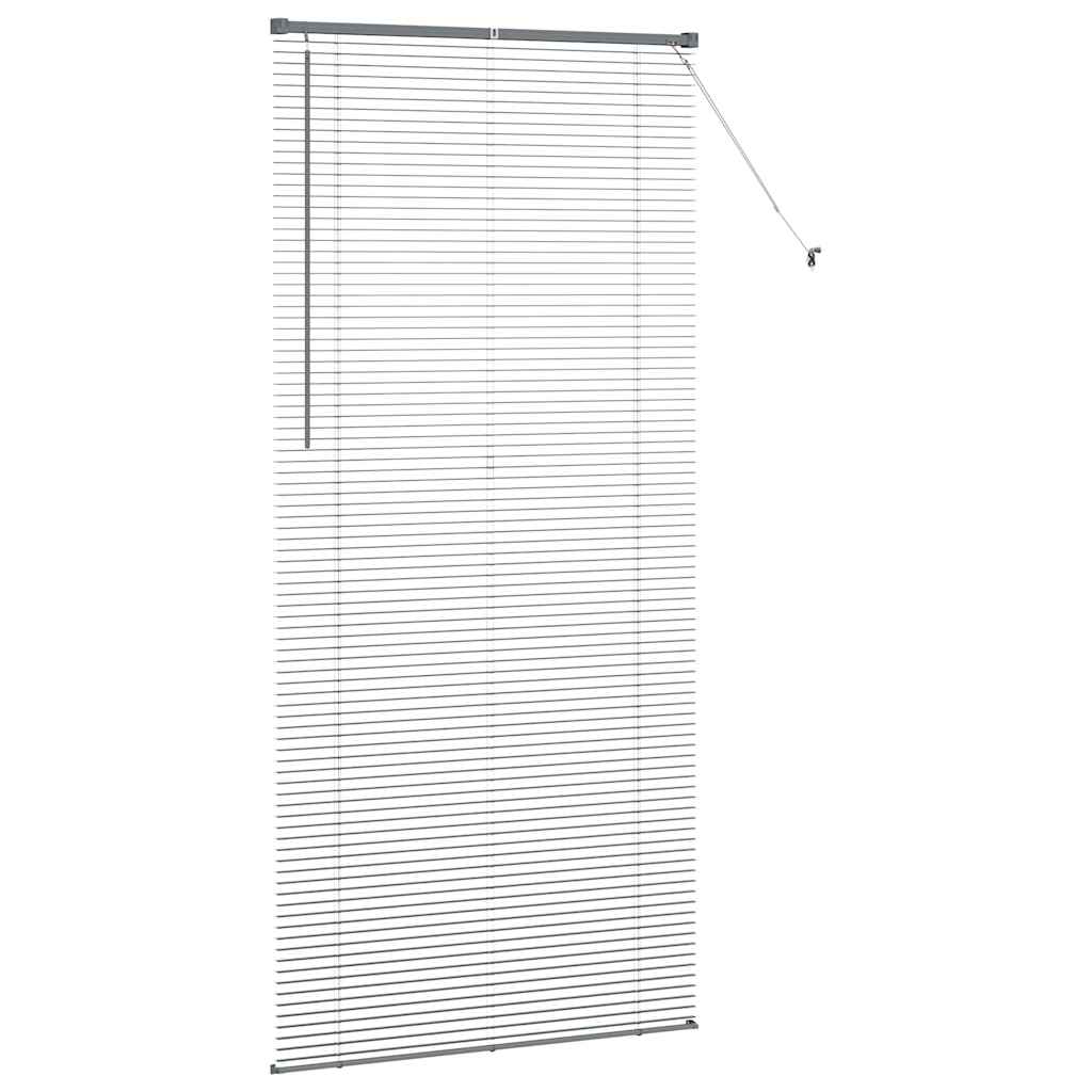Raam Blind met gordijnen Anders Donkergrijs 80 x 130 cm Aluminium