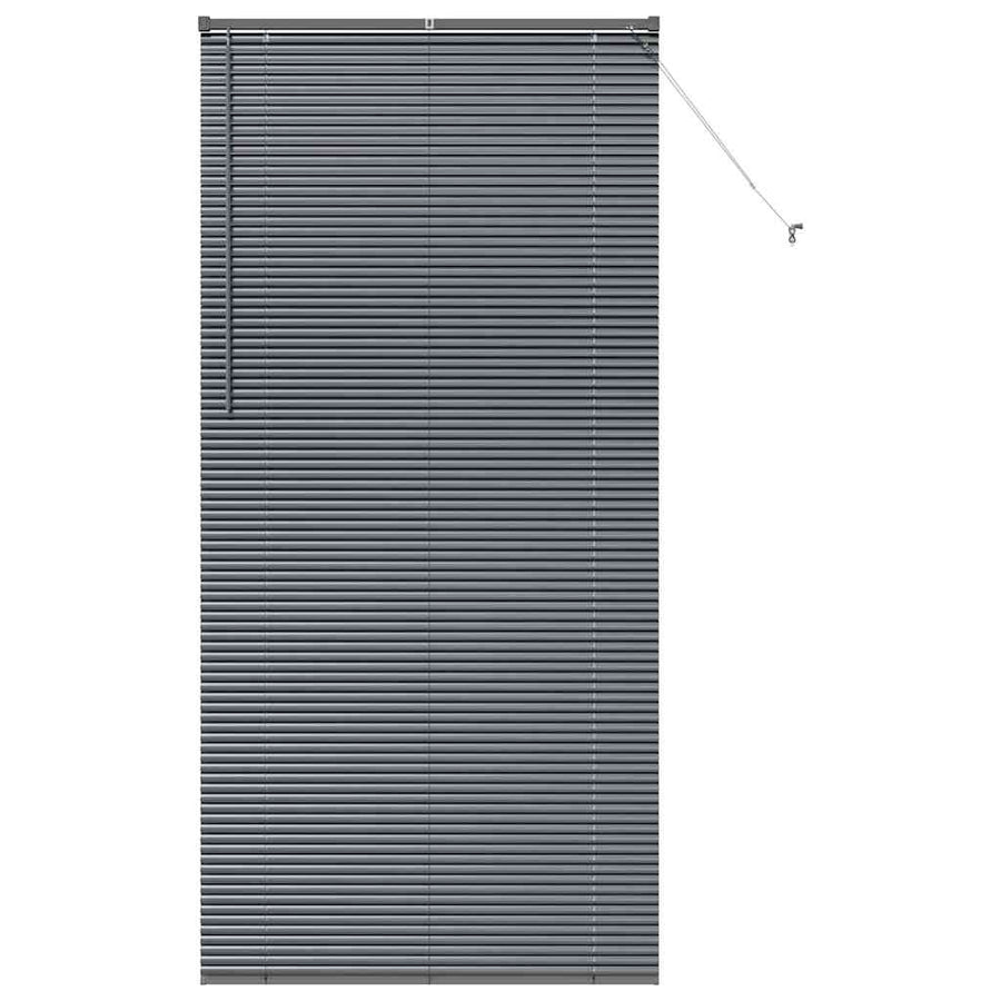 Raam Blind met gordijnen Anders Donkergrijs 80 x 130 cm Aluminium