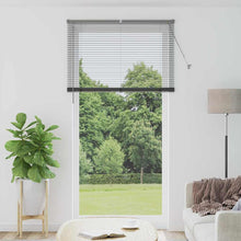 Raam Blind met gordijnen Anders Donkergrijs 110 x 220 cm Aluminium