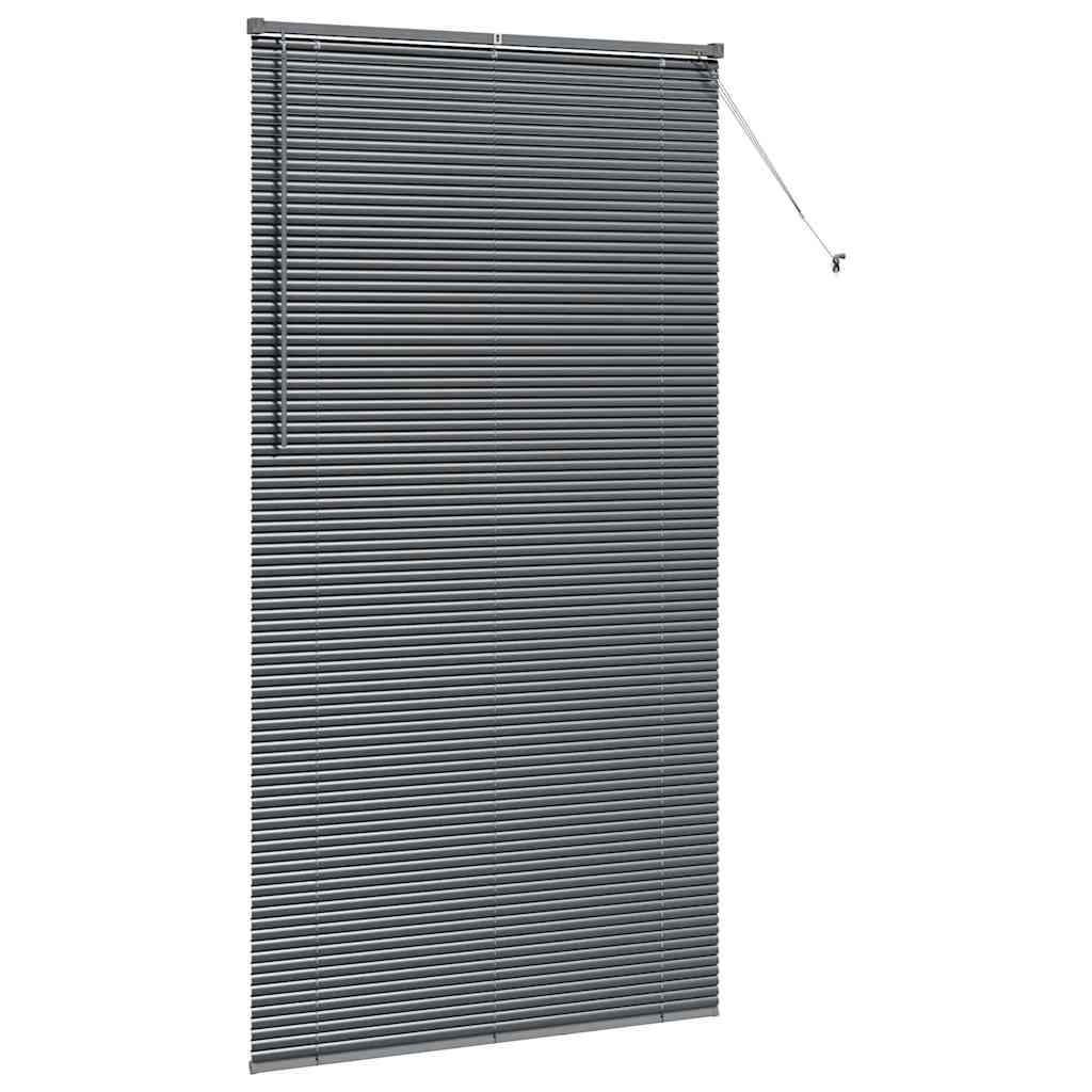 Raam Blind met gordijnen Anders Donkergrijs 110 x 220 cm Aluminium