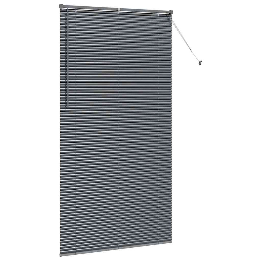 Raam Blind met gordijnen Anders Donkergrijs 110 x 220 cm Aluminium