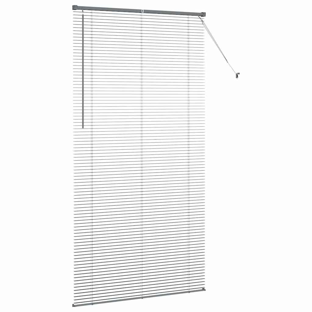 Raam Blind met gordijnen Anders Donkergrijs 110 x 220 cm Aluminium