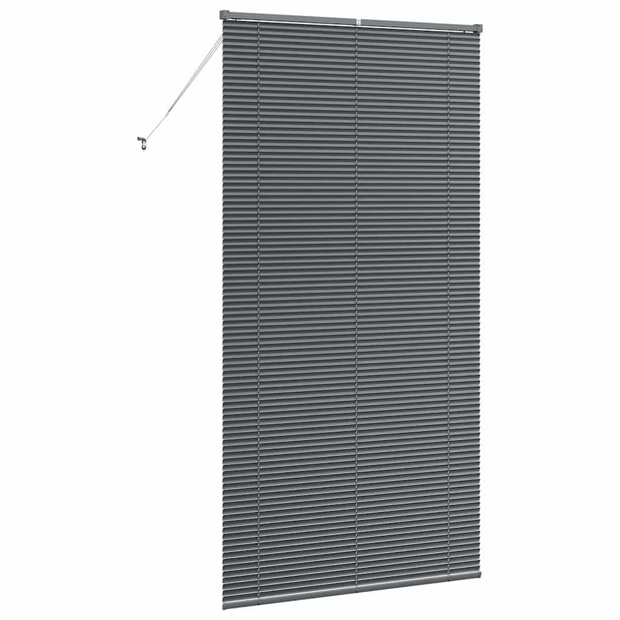 Raam Blind met gordijnen Anders Donkergrijs 110 x 220 cm Aluminium