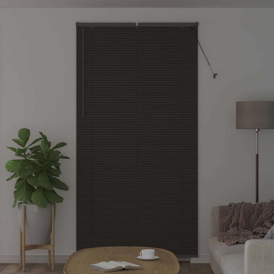Raam Blind met gordijnen Anders Donkergrijs 120 x 220 cm Aluminium
