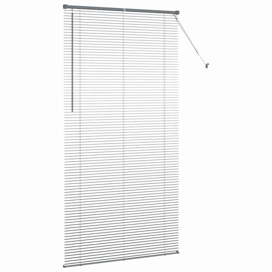 Raam Blind met gordijnen Anders Donkergrijs 120 x 220 cm Aluminium