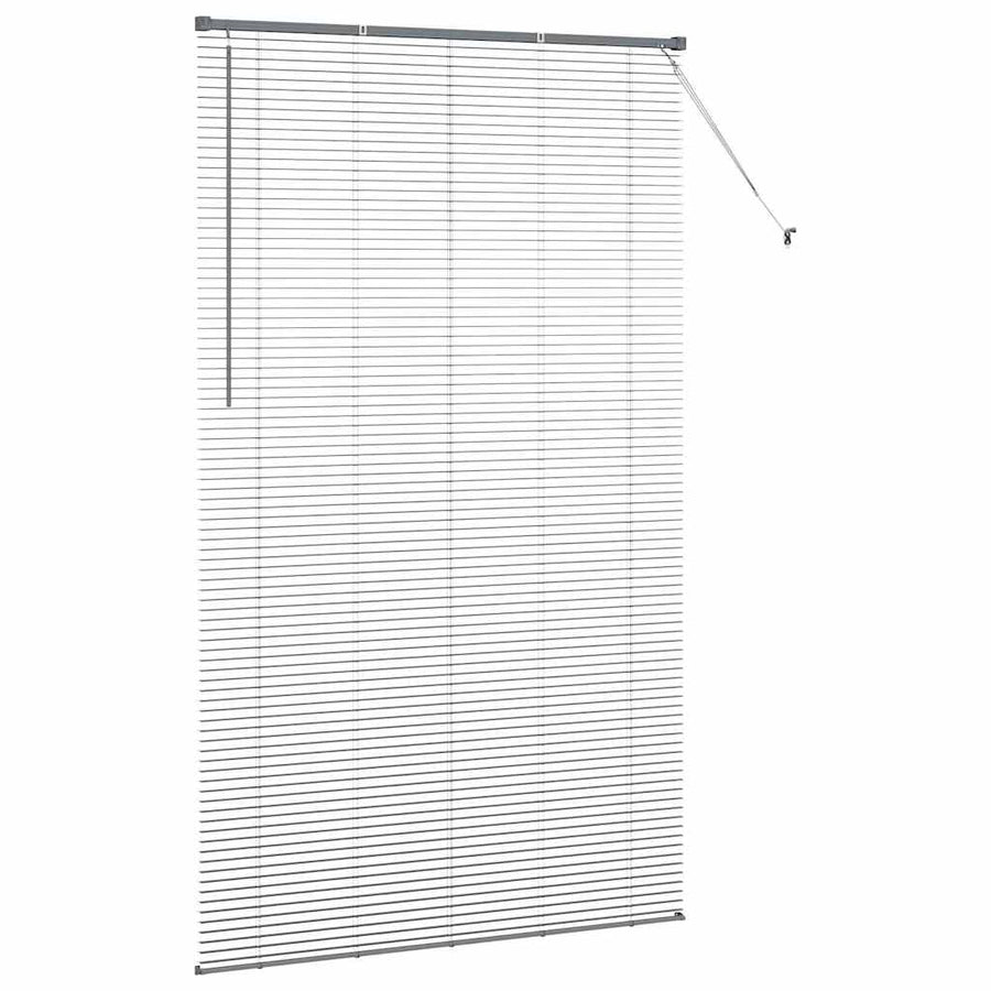 Raam Blind met gordijnen Anders Donkergrijs 80 x 130 cm Aluminium