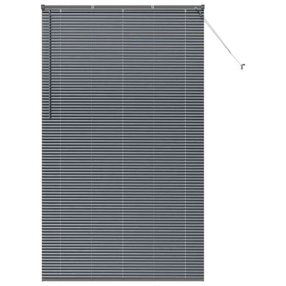 Raam Blind met gordijnen Anders Donkergrijs 80 x 130 cm Aluminium