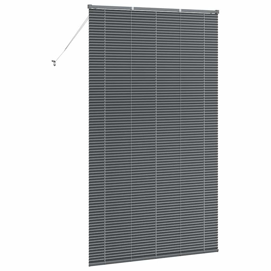 Raam Blind met gordijnen Anders Donkergrijs 135 x 220 cm Aluminium