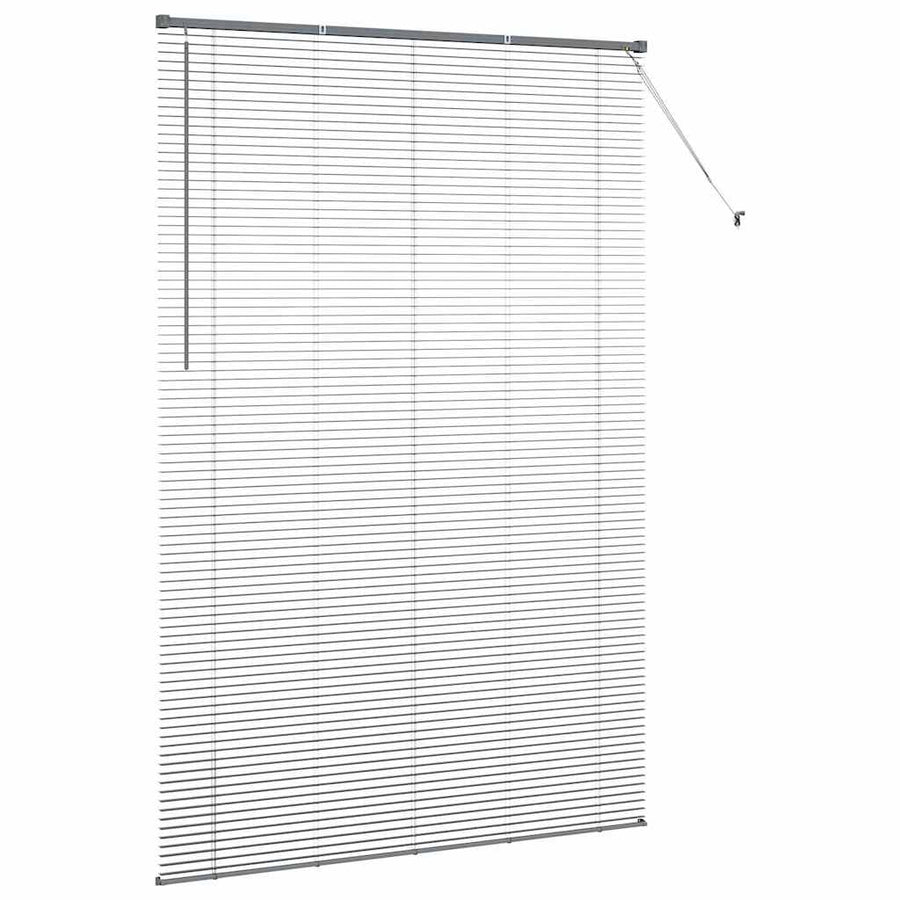 Raam Blind met gordijnen Anders Donkergrijs 80 x 130 cm Aluminium