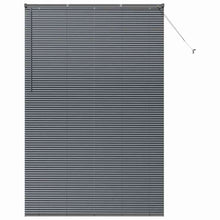 Raam Blind met gordijnen Anders Donkergrijs 80 x 130 cm Aluminium