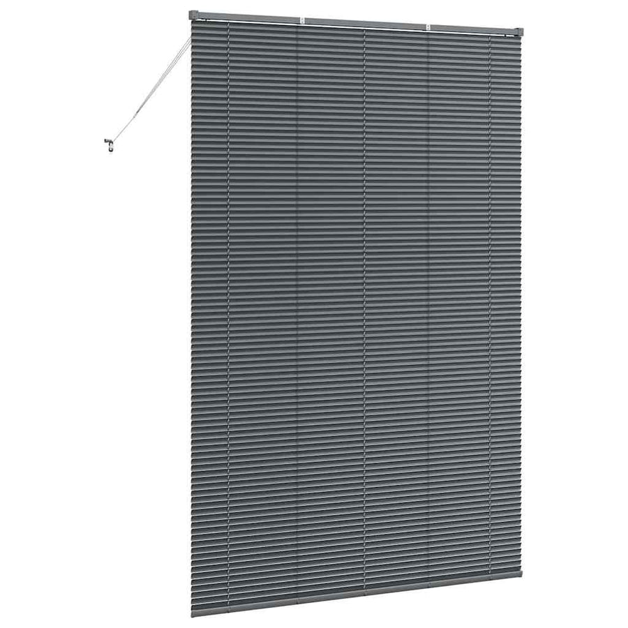 Raam Blind met gordijnen Anders Donkergrijs 150 x 220 cm Aluminium