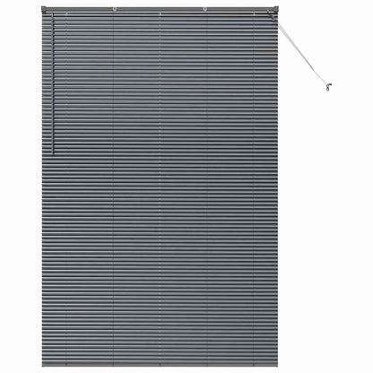 Raam Blind met gordijnen Anders Donkergrijs 150 x 220 cm Aluminium