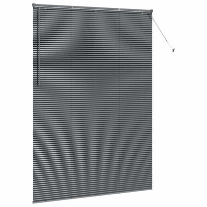 Raam Blind met gordijnen Anders Donkergrijs 155 x 220 cm Aluminium