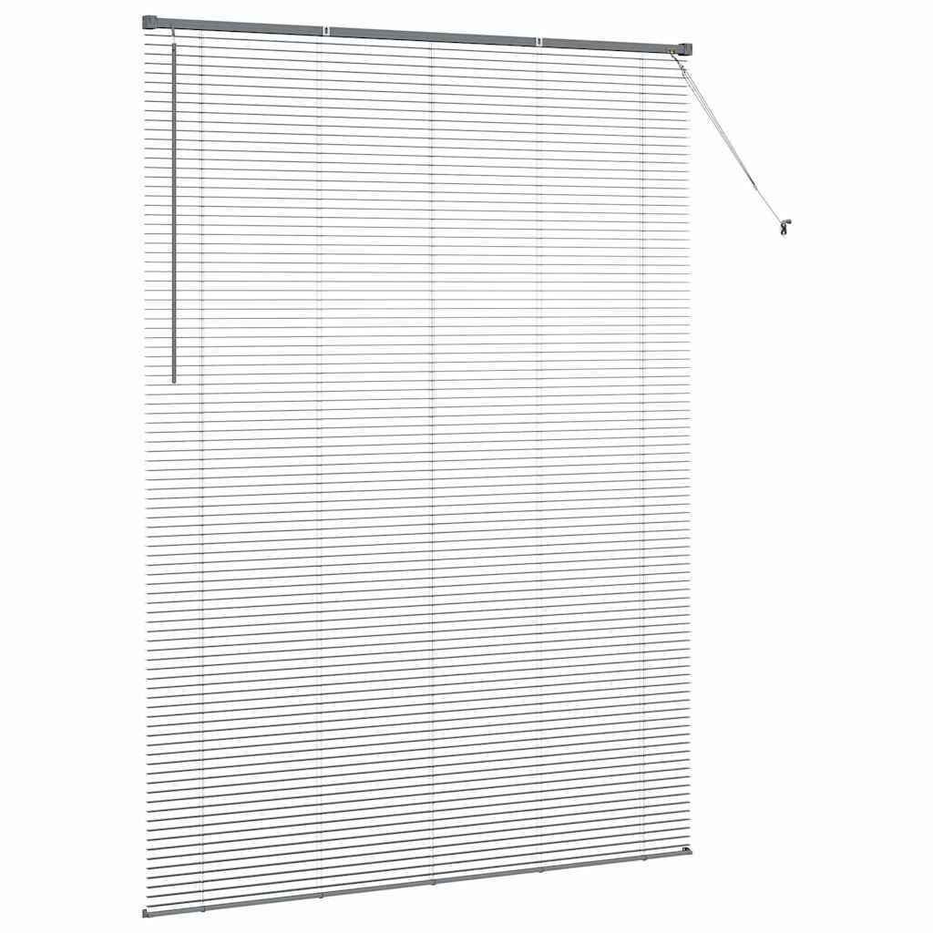 Raam Blind met gordijnen Anders Donkergrijs 155 x 220 cm Aluminium