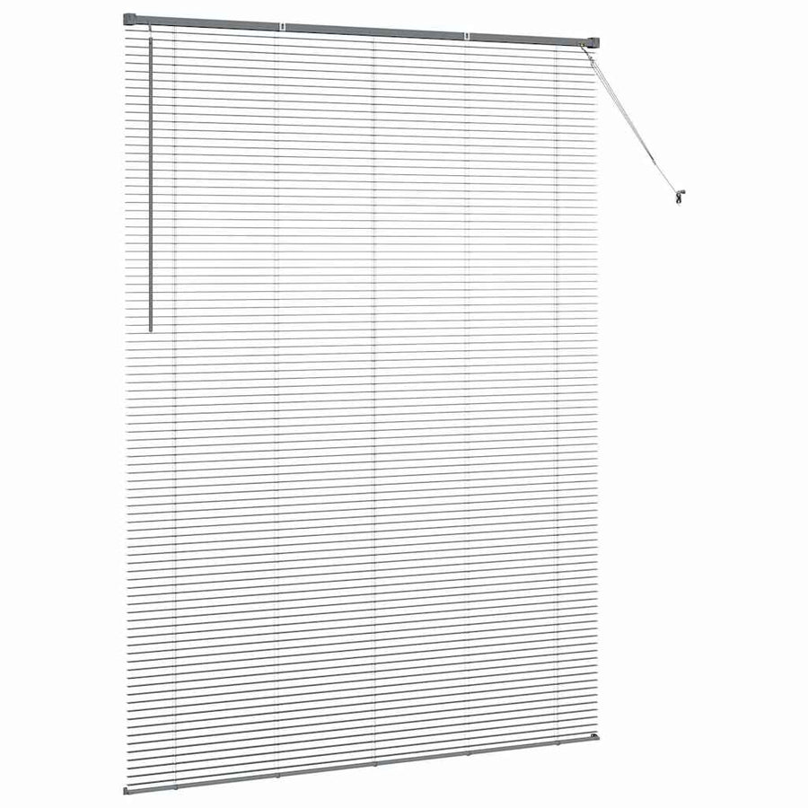 Raam Blind met gordijnen Anders Donkergrijs 155 x 220 cm Aluminium