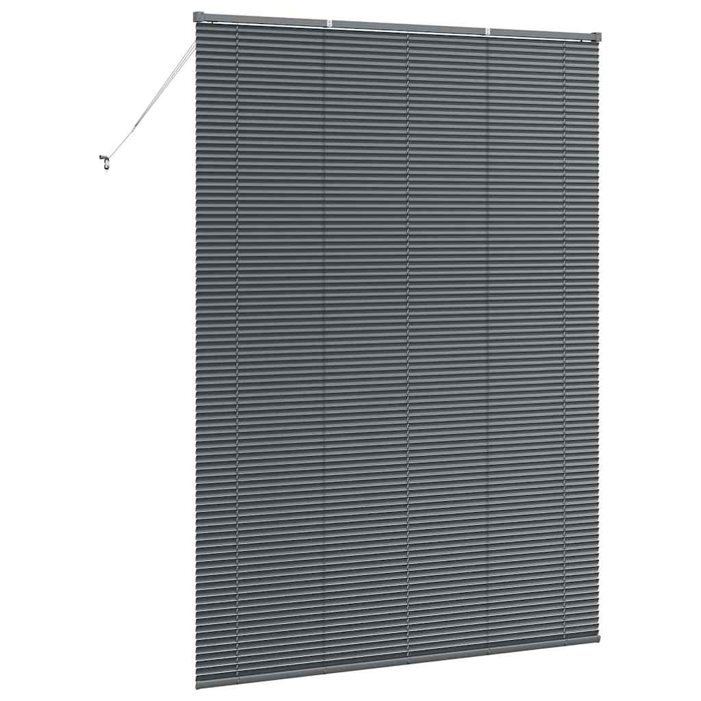 Raam Blind met gordijnen Anders Donkergrijs 155 x 220 cm Aluminium