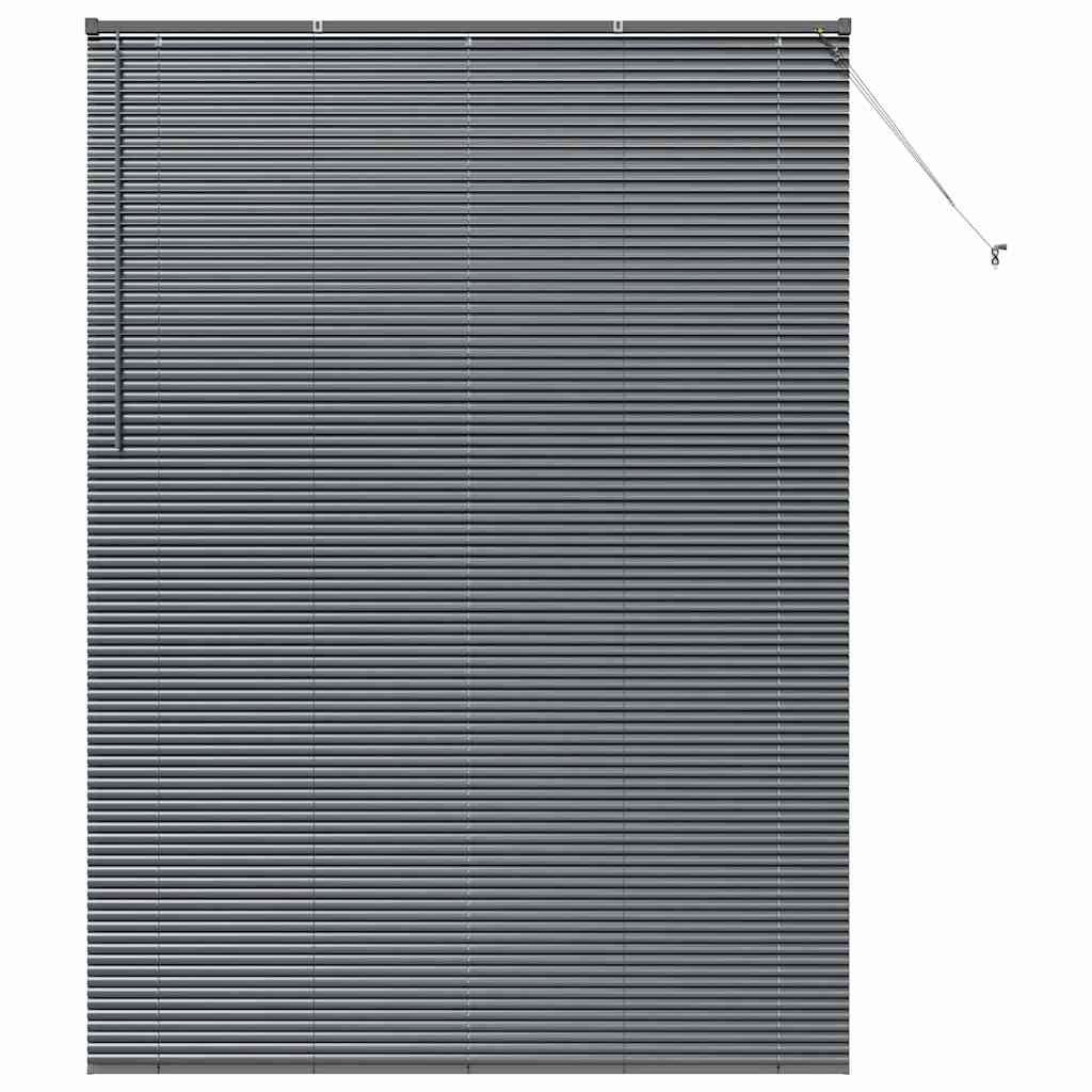 Raam Blind met gordijnen Anders Donkergrijs 155 x 220 cm Aluminium