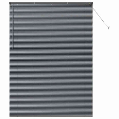Raam Blind met gordijnen Anders Donkergrijs 155 x 220 cm Aluminium