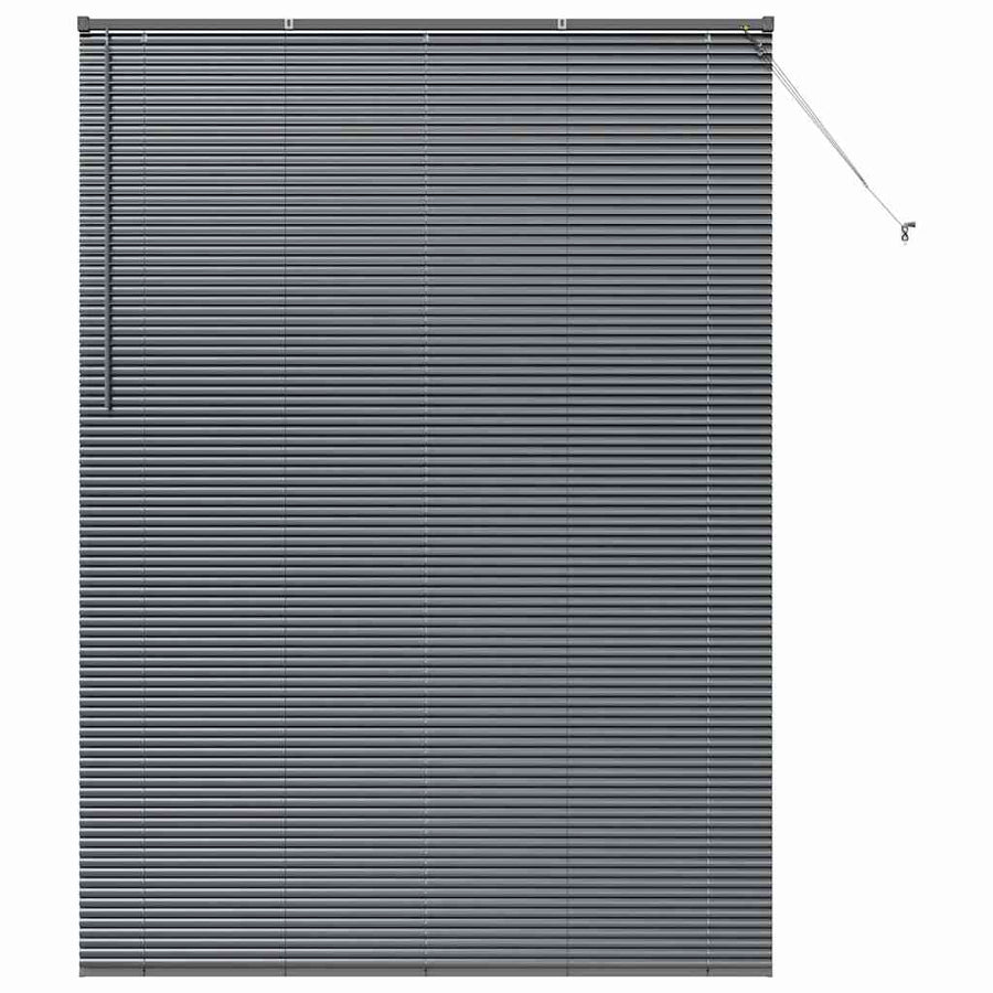 Raam Blind met gordijnen Anders Donkergrijs 155 x 220 cm Aluminium