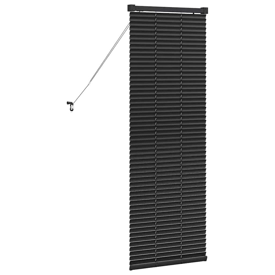 Raam Blind met gordijnen Anders Zwart 80 x 130 cm Aluminium