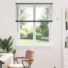 Raam Blind met gordijnen Anders Zwart 80 x 130 cm Aluminium